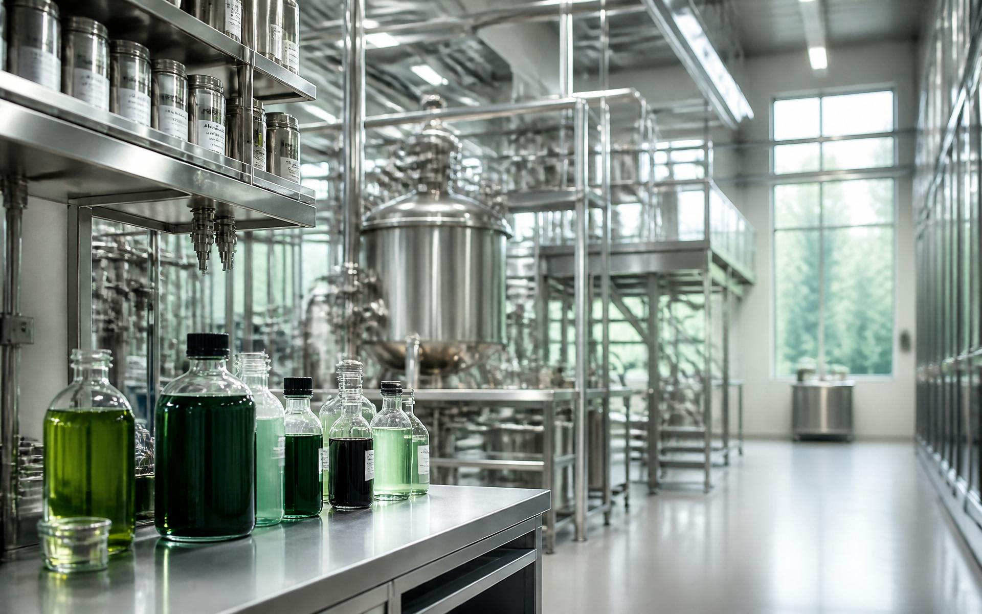 Instalação industrial de química têxtil